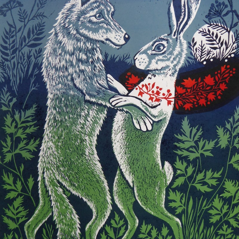 Wolf Card - Etsy