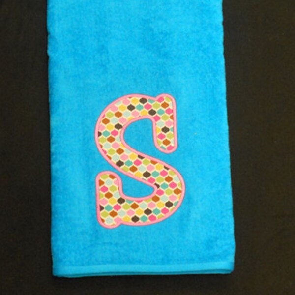 Applique Beach Towel Etsy