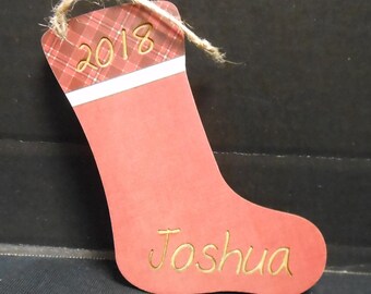 Personalized Christmas Stocking Ornament