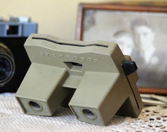 Slide Viewer - Stereoscope Viewer - Vintage Stereoscope Stereobox - Slide Projector - Diapositive Viewer - 3D Viewer - Photo Prop