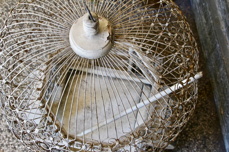 Canary Cage Shabby Chic Decor Bird House Handmade Bird Cage Bird Cage Wedding Decor Metal Birdcage Vintage Wooden Birdcage