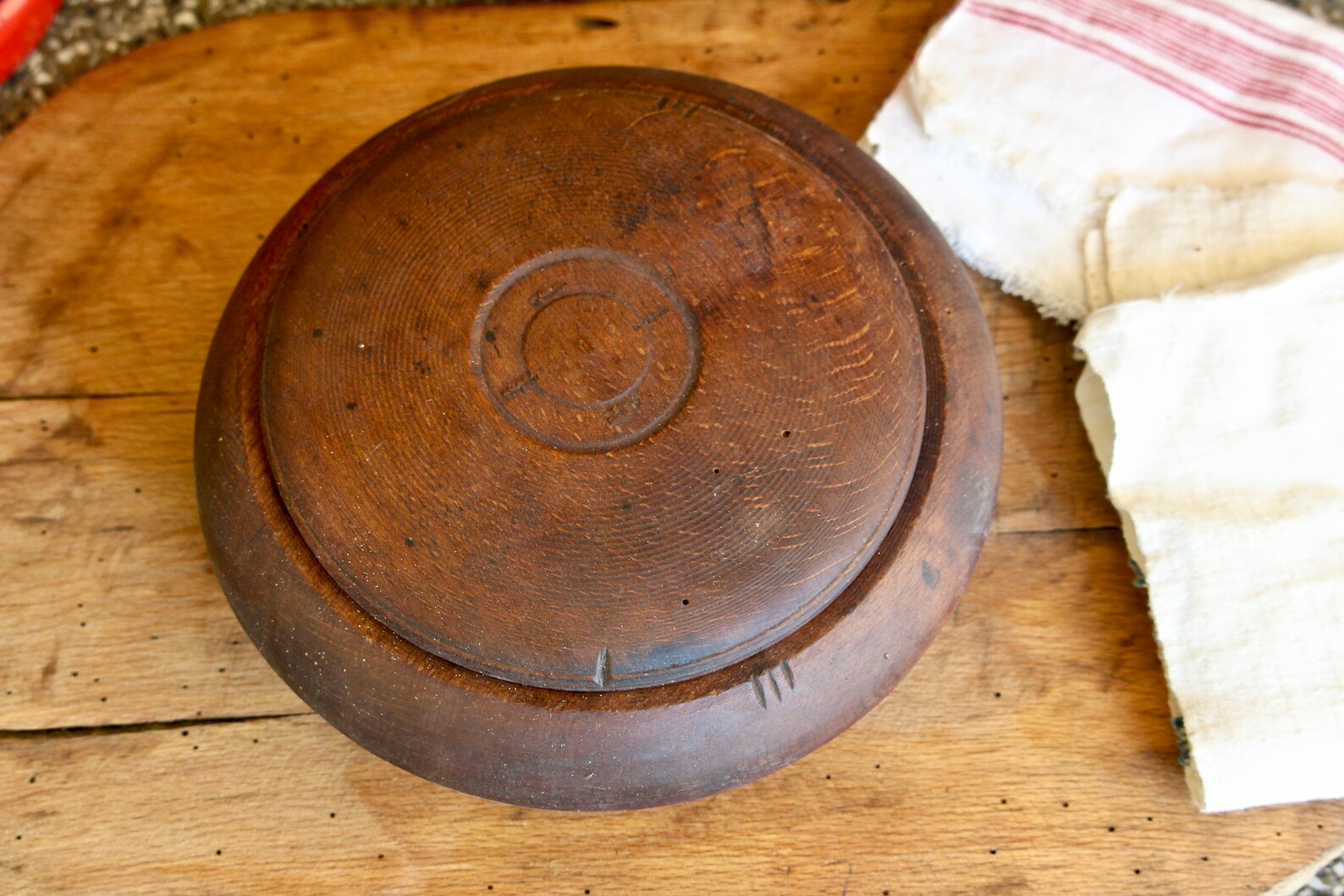 Wooden Vintage Bowl with Lid Primitive Rustic Bowl Hand Etsy
