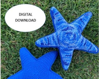 WZÓR NA SZYDEŁKO NA Gwiazdę Morską - Szydełkowa rozgwiazda - Wzór na szydełkową rozgwiazdę - amigurumi rozgwiazda - szydełkowanie oceanu