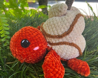 Pumpkin spice turtle plush - turtle plush - pumpkin spice latte - fall decor