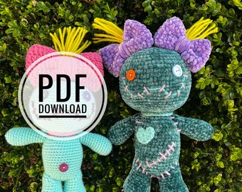 Samantha the Patchwork Doll Pattern - Crochet doll - Amigurumi - crochet pattern