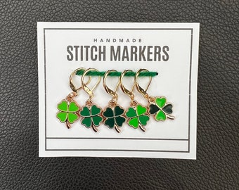 Clover Stitch Markers (set of 5)