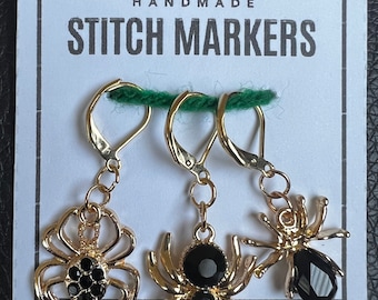 Spider Stitch Markers (set of 3)