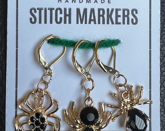 Spider Stitch Markers (set of 3)