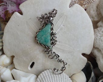 Amazonite Seahorse Necklace