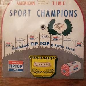 1940er Jahre Spitze Top Brot Sport Champions Spinner Karte ** einzigartige Artikel **