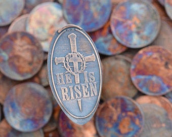 He is Risen Easter • Copper • Holiday Collection • Easter • Pressed Copper Penny