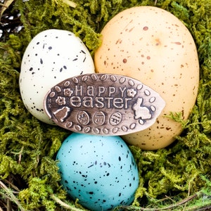 Happy Easter Party Favor • Copper • Holiday Collection • Party Favor • Pressed Copper Penny