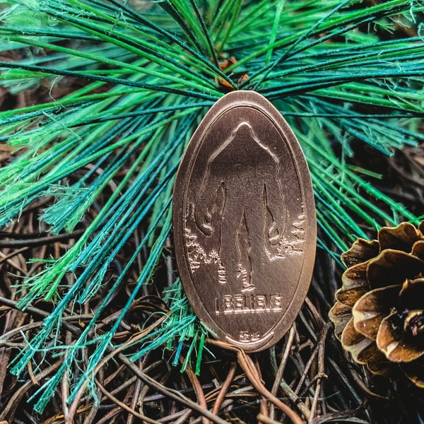 Bigfoot I Believe • Copper • Bigfoot Collection • Party Favor • Pressed Copper Penny
