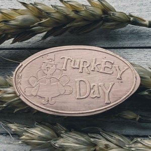 Turkey Day Party Favor • Copper • Holiday Collection • Thanksgiving • Pressed Copper Penny