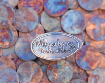 Matron of Honor Gift • Copper • Engagement Collection • Matron of Honor • Pressed Penny