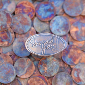 She Said Yes Wedding Favor • Copper • Wedding Collection • Wedding Favor • Pressed Penny