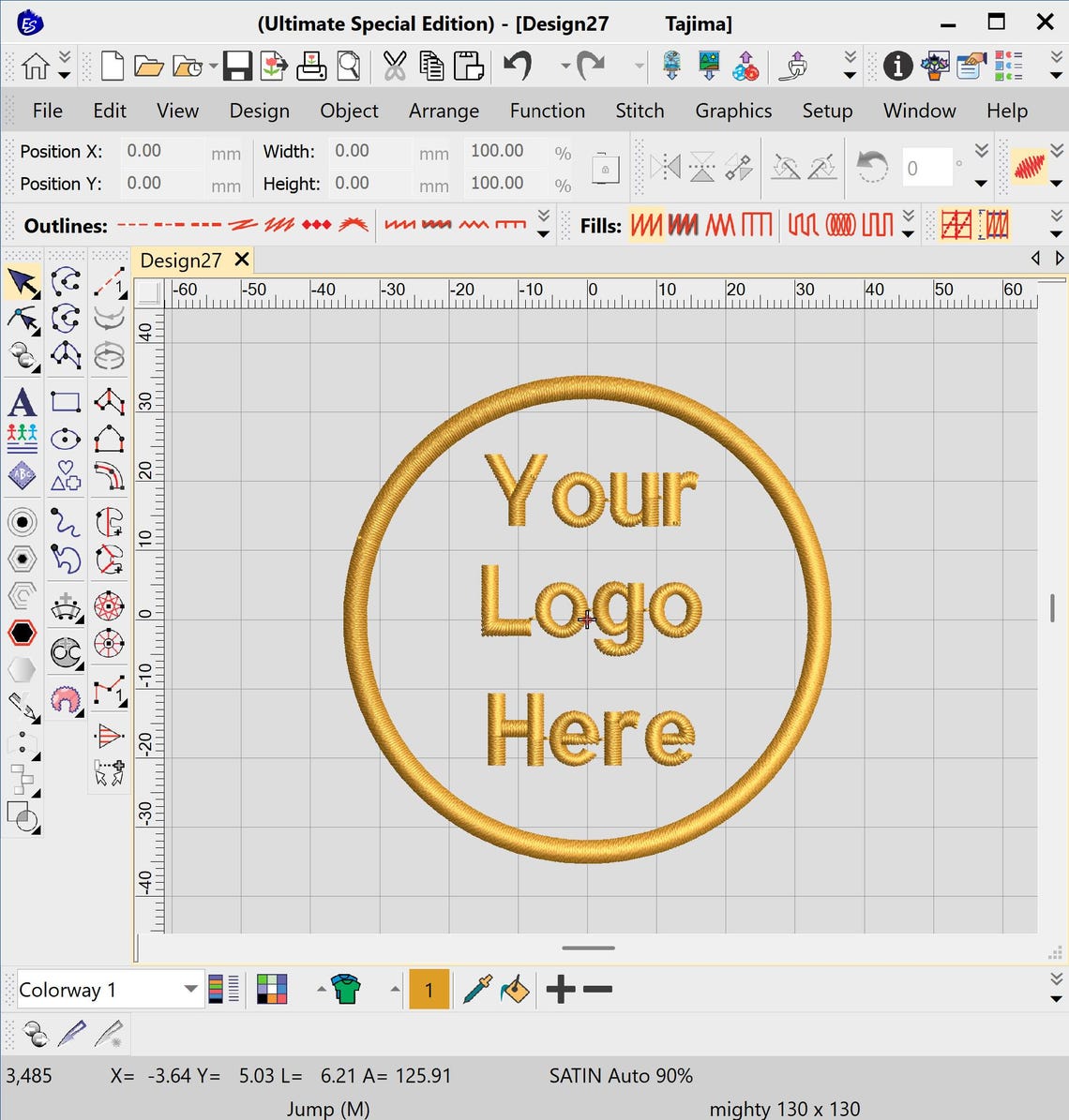 Custom Embroidery Digitizing of Logo or Image - Etsy