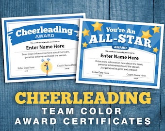 baseball certificates 21 editable team awards printable etsy