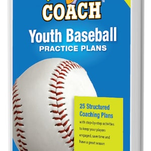 May include: A blue and yellow book cover with the title "Well Prepared COACH Youth Baseball PRACTICE PLANS". The cover features a baseball and the text "25 Structured Coaching Plans with step-by-step activities to keep your players engaged, save time and have a great season". The author's name, "JOHN BLISSENBACH", is printed at the bottom of the cover.