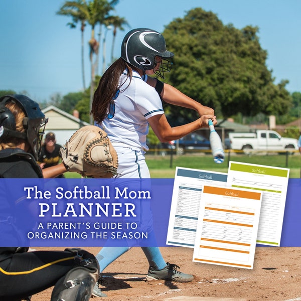 The Softball Mom Planner – 8 Fillable Forms for Organizing the Season, digital forms, softball mom, softball parent, softball coach