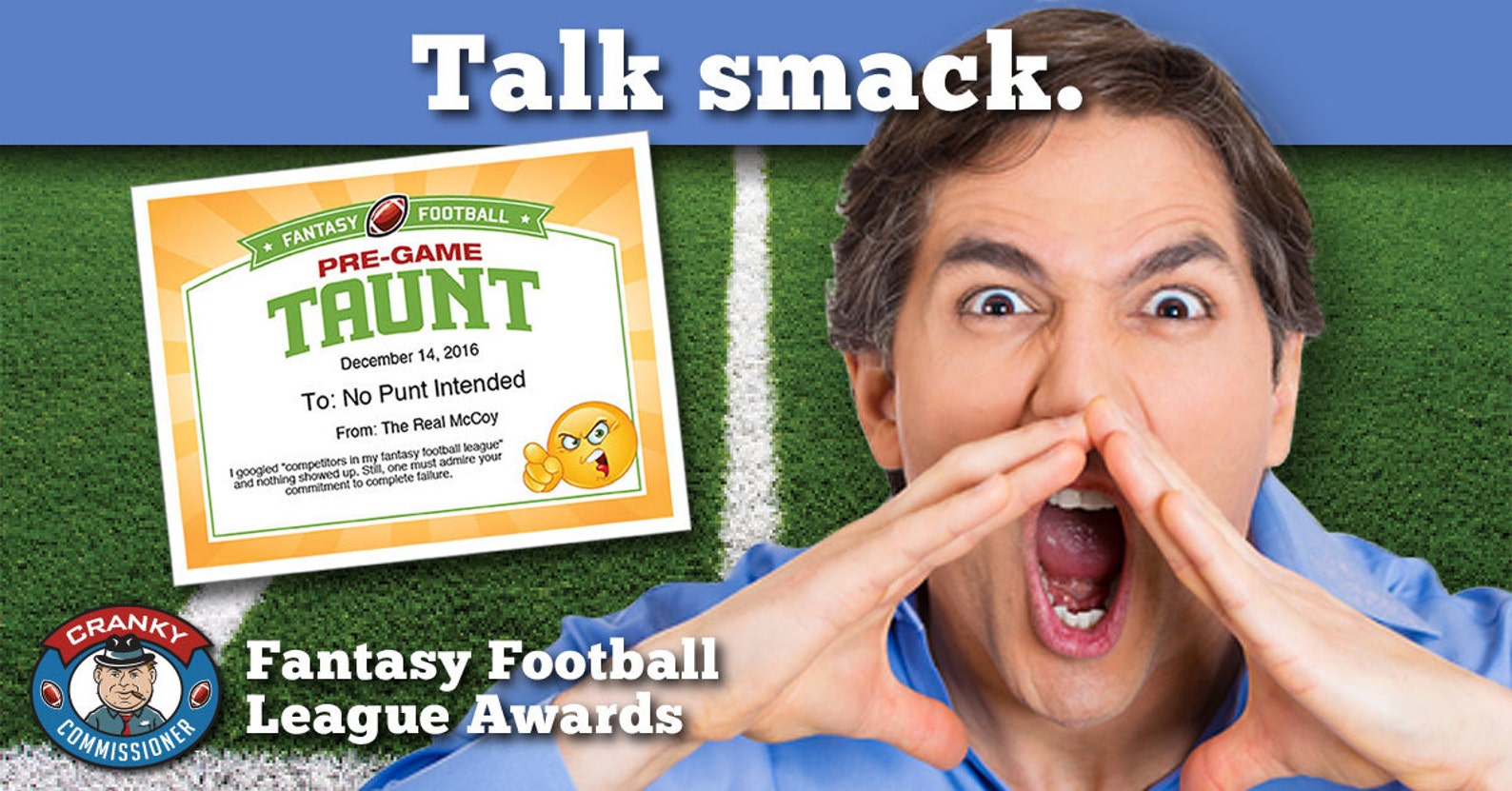 Fantasy Football Certificates, Fantasy Football Trophy, Champion, Award