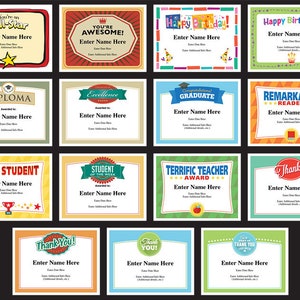 Fantasy Football Certificates, Fantasy Football Trophy, Champion, Award Templates, Fantasy Football Lovers, Etsy Top Sellers, Championship image 7