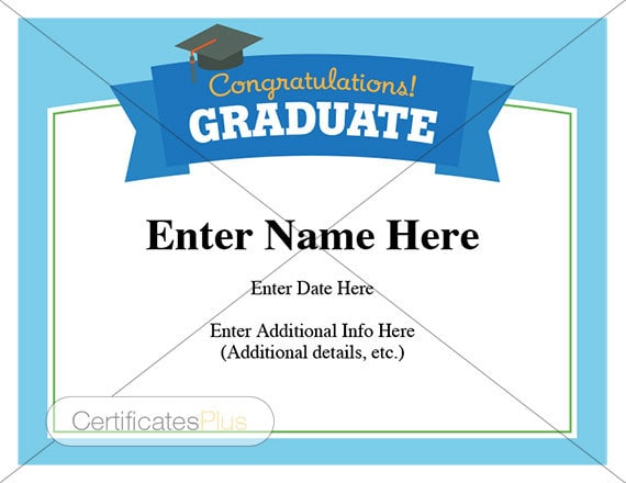 Graduation Certificate Graduation Wishes Congratulations Etsy