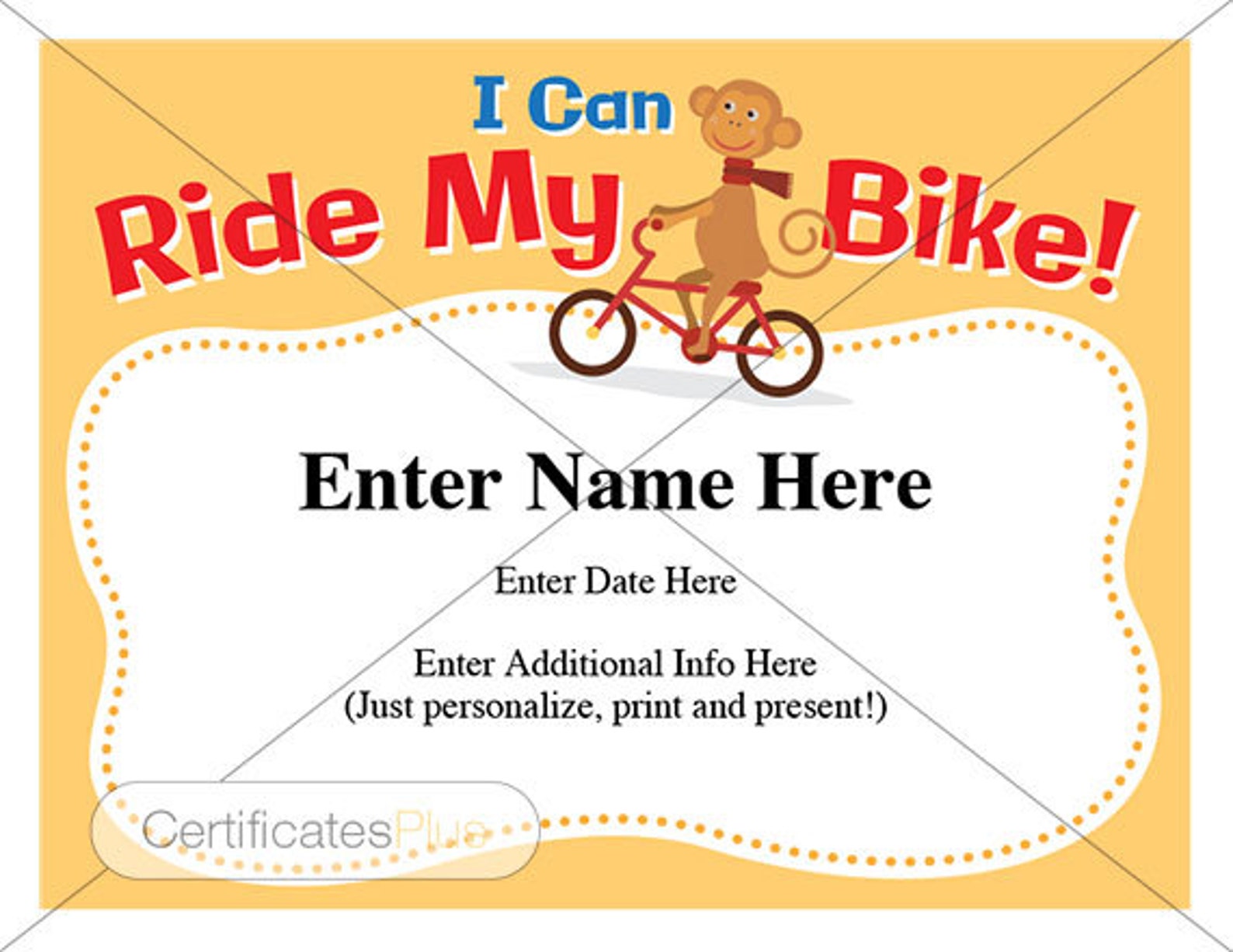 Awards for Kids. Spelling Bee Certificate. Bike Award. I can Ride a Bike. Can you ride me