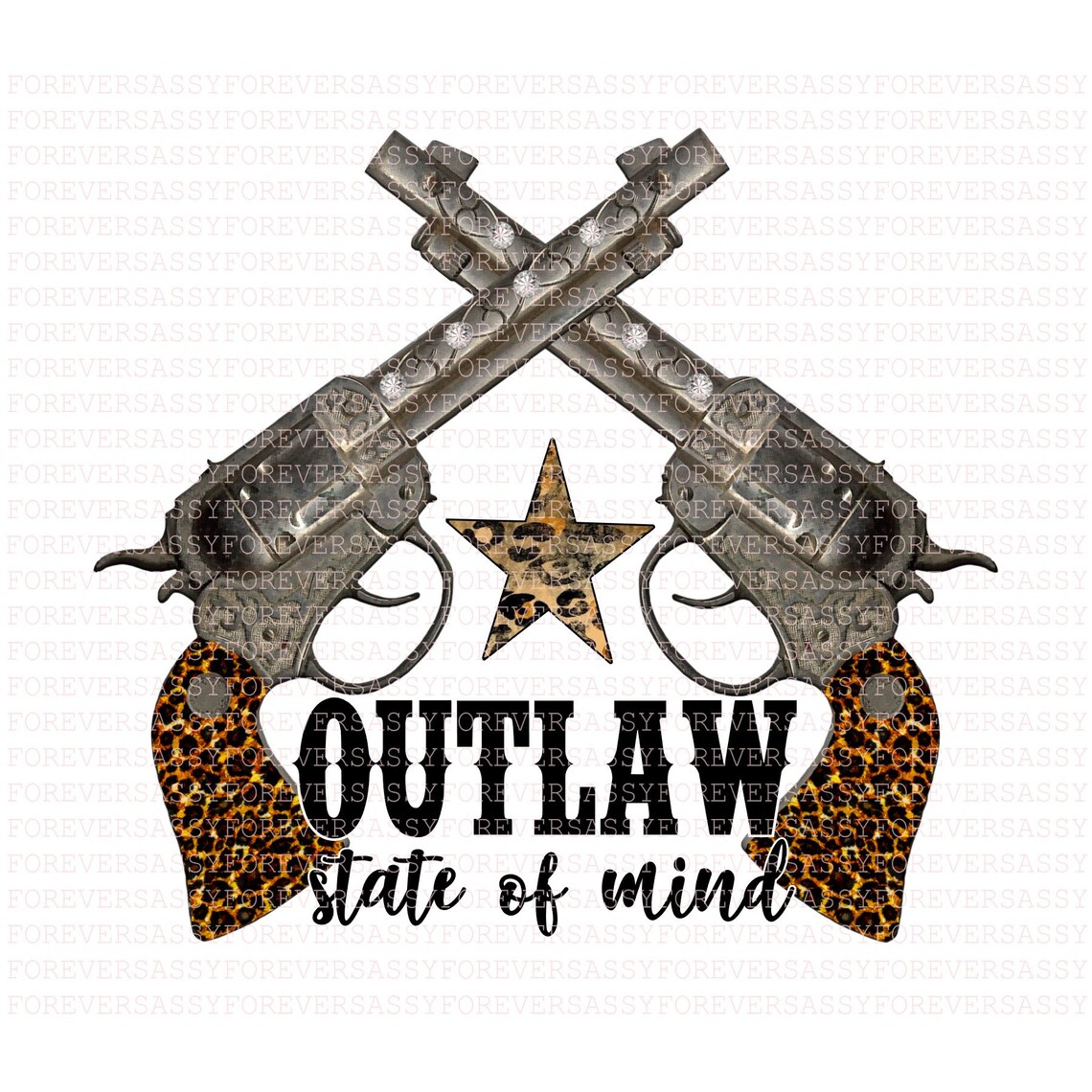 Outlaw State of Mind Western Design Digital Download Etsy