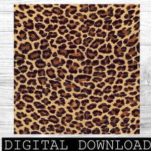 Leopard Muster, digitales Papier, 12 x 12 Wallpaper, 300dpi, Sofort Download