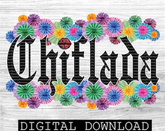 Chiflada PNG, Mexican design, Mexican flowers, Digital download, Spanish PNG