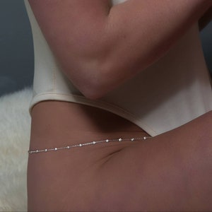 Cadena de vientre de plata, cadena de cintura de plata, plata esterlina, joyería de cintura, cadena de cintura de oro, cadena de vientre de plata, cadena de cuerpo de oro, cadena de cintura