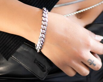Chunky Stainless Steel Cuban Link Bracelet