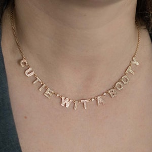 Gold Cutie Wit A Booty Necklace Gold Cutie Necklace Gold - Etsy