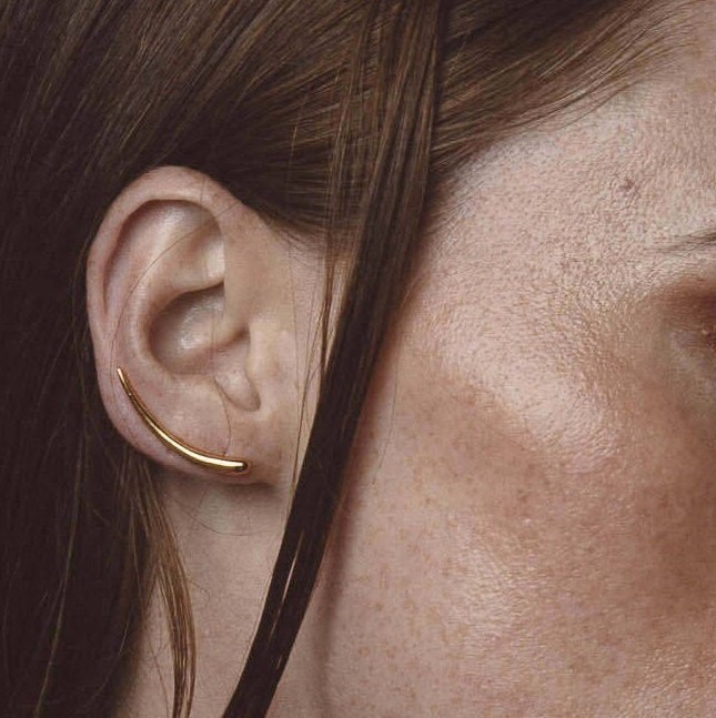 Gold Tusk Ear Crawlers Gold Ear Crawlers Gold Ear Climbers