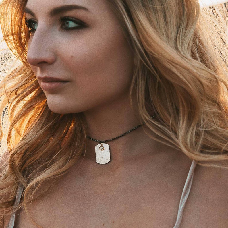 female dog tag necklaces