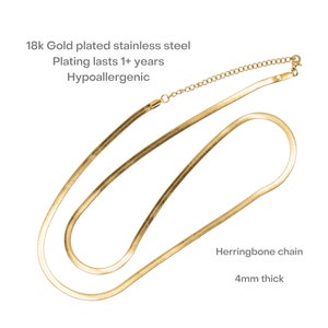 Gold Herringbone Belly Chain, Dainty Gold Belly Chain, 18k Gold Belly Chain, Bikini Jewelry, Beach Jewelry, Waist Jewelry, Belly Jewelry image 2
