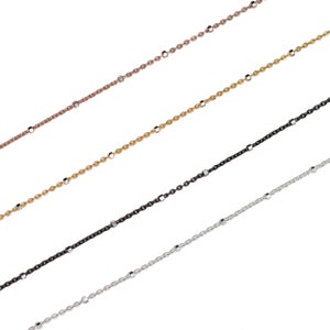 Tobillera de oro de 18k, tobillera con cadena, tobillera de oro, pulsera de tobillera de oro, pulsera de tobillo de oro, tobillera de plata delicada, tobilleras para las mujeres imagen 9