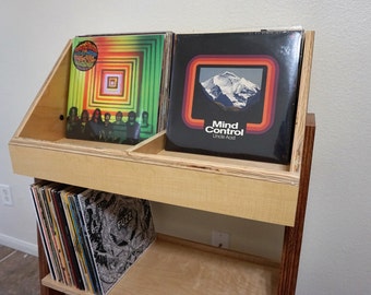 fully customizable vinyl record display and storage stand etsy