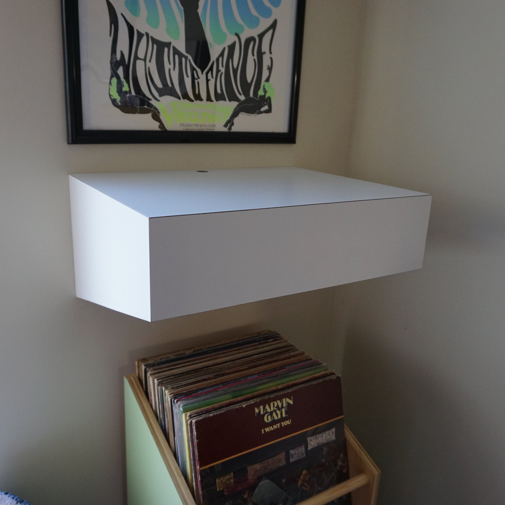 Record Player Wall Mount Platform Turntable Shelf Etsy