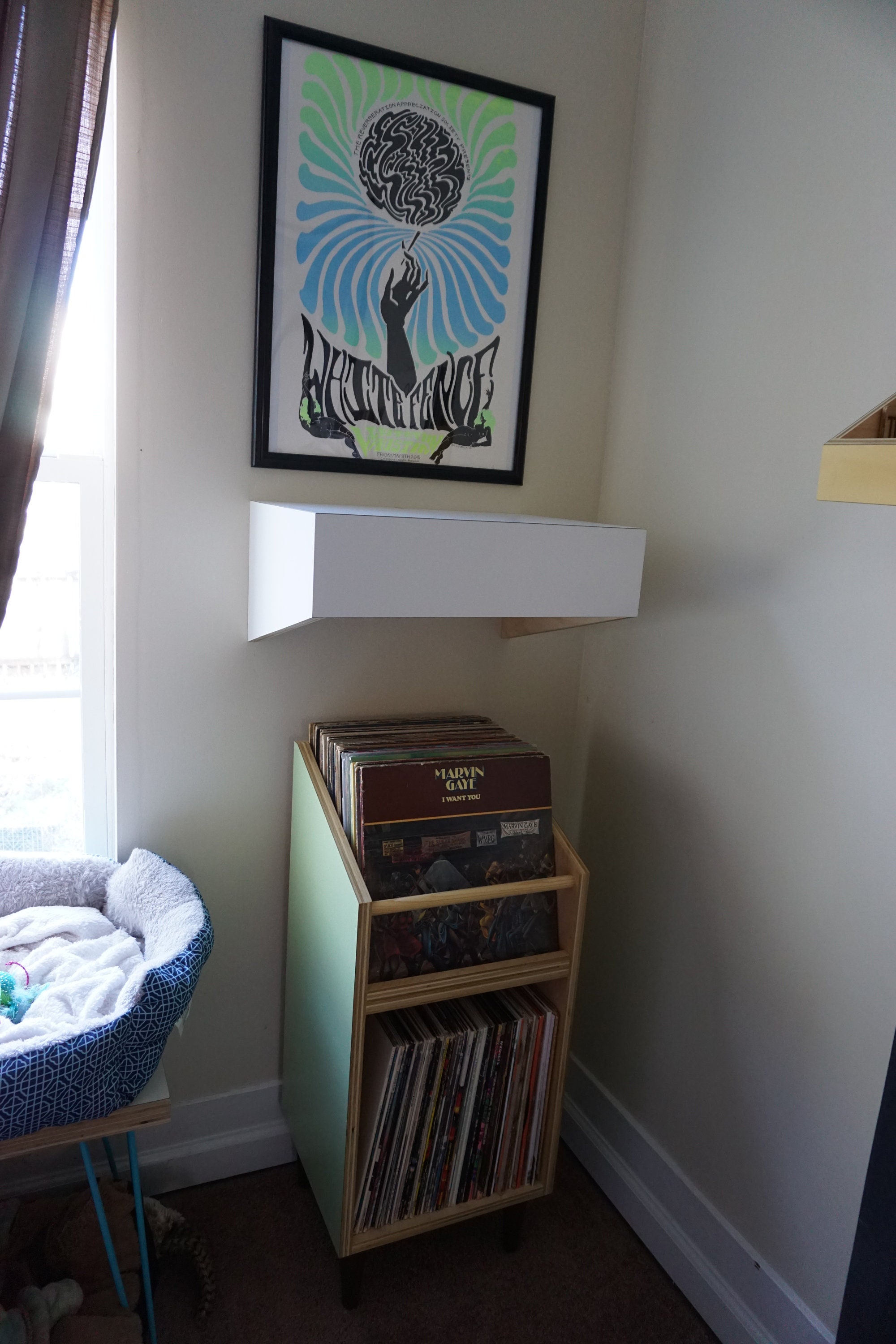 Record Player Wall Mount Platform Turntable Shelf Etsy Ireland