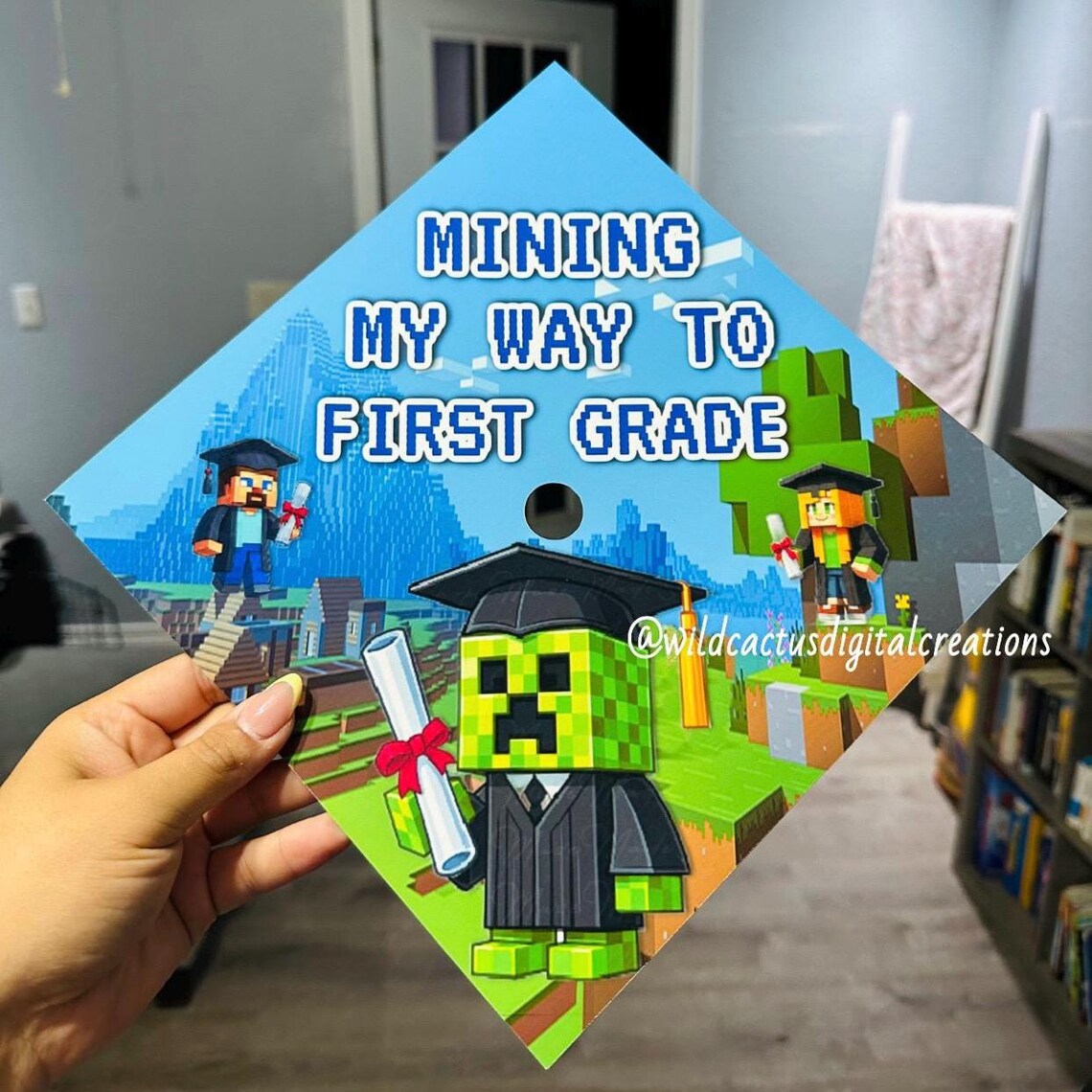 Minecraft Graduation Cap - Etsy