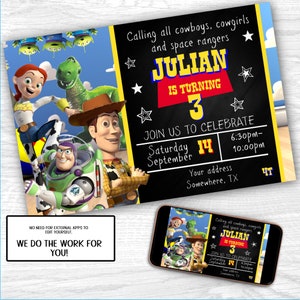Toy Story Birthday Invitation