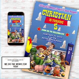Toy Story Birthday Invitation