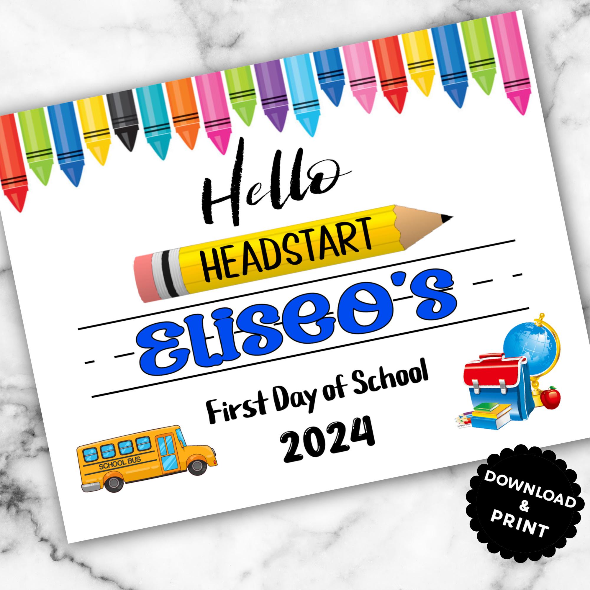 Back to School Sign Printable Etsy