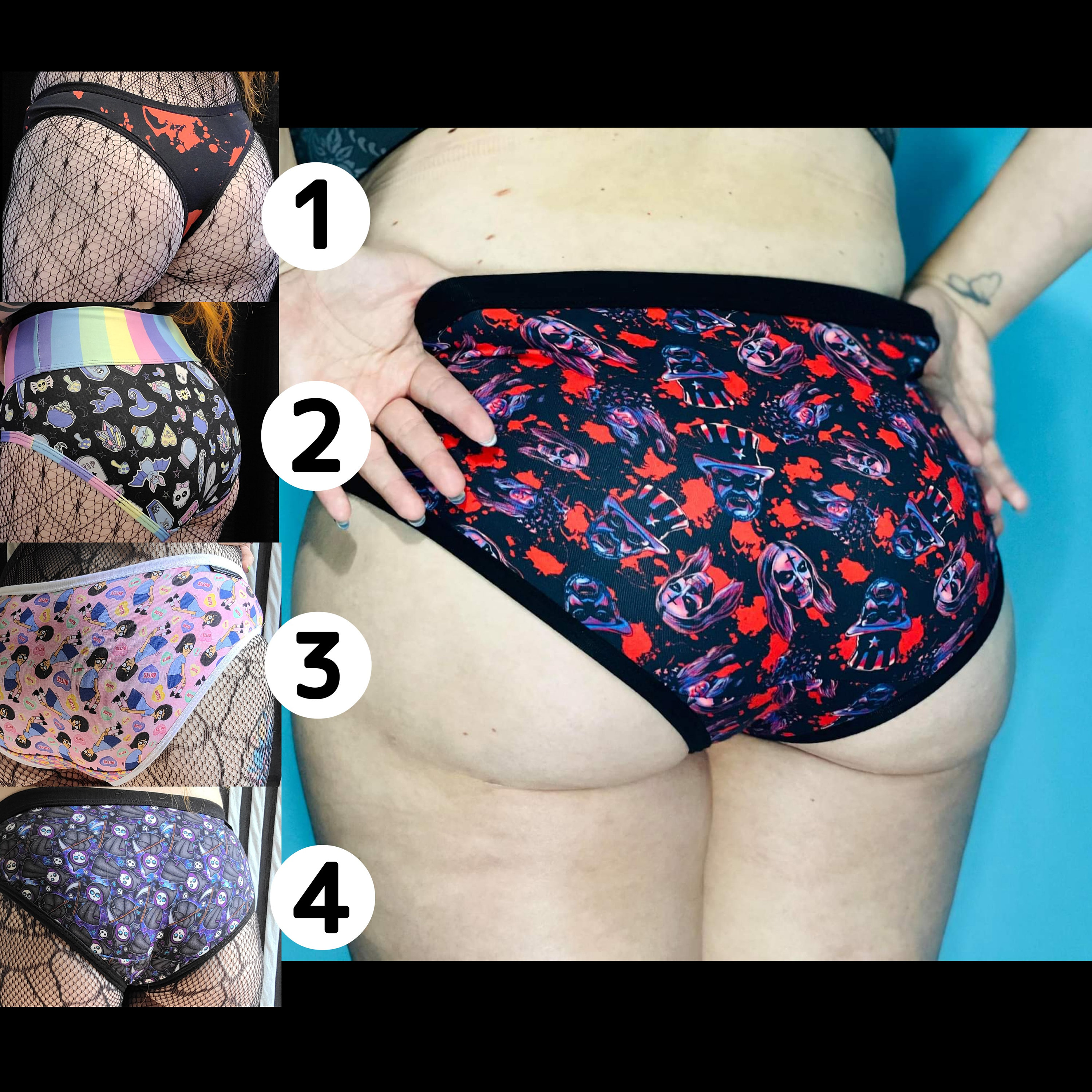 Handmade Spaulding and Friends Undies PICK YOUR STYLE and Size