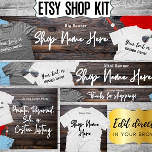 Clothing shop banner Etsy France