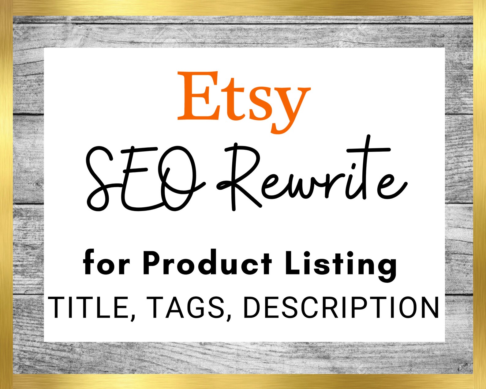 Etsy Shop Product Listing Tags Title Description Revision / Etsy