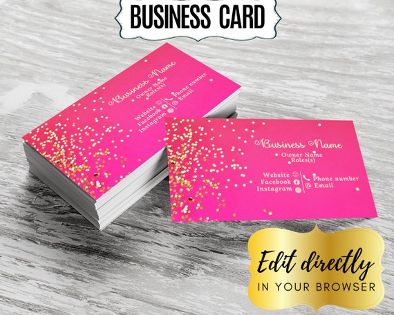 Metallic Shimmer Business Cards