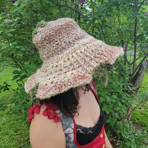Brown forest mushroom hat